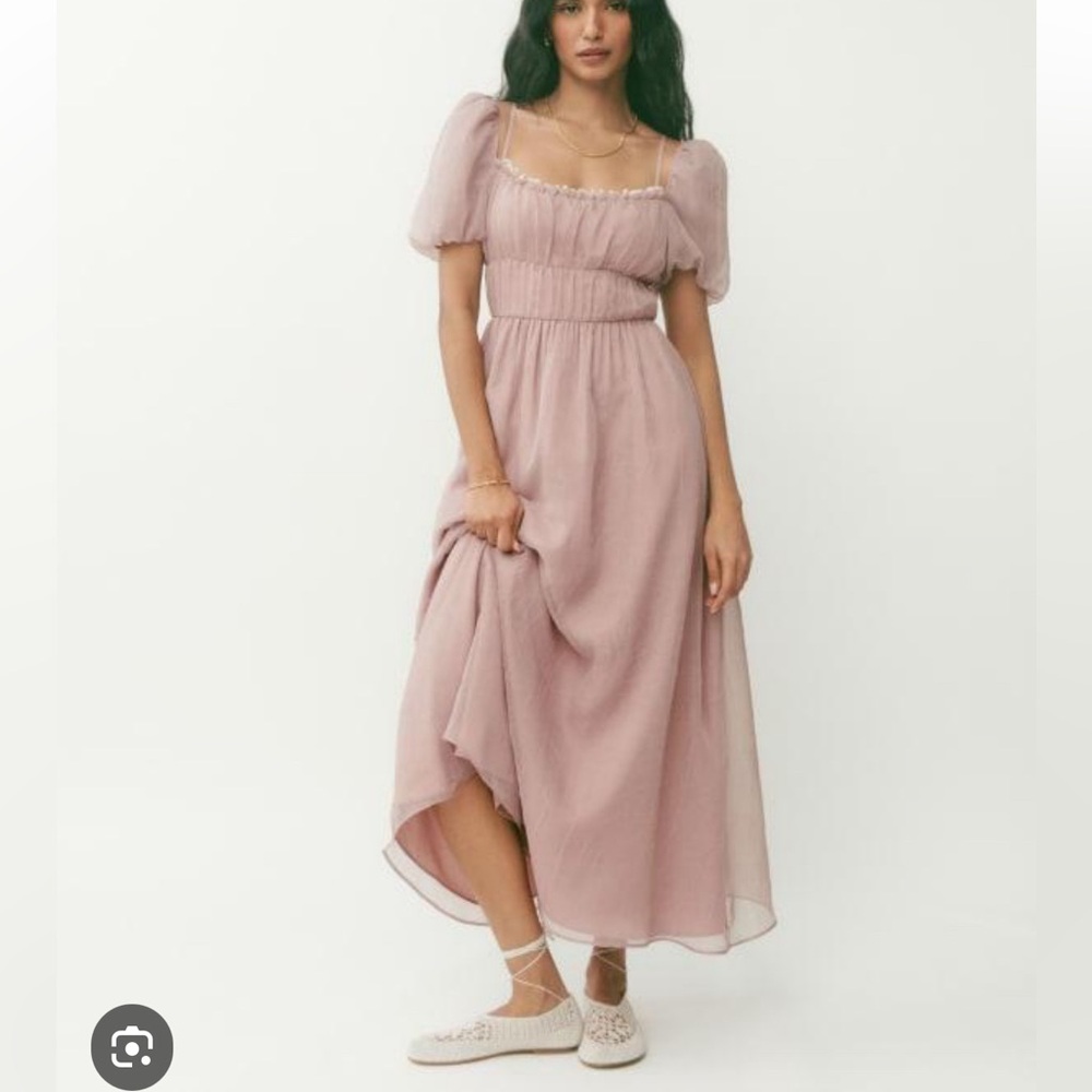 SOLD OUT color! Reformation mayme dress in soft pink size 6